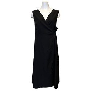 09Women Wrap Side Buckle V-Neck Dress 1